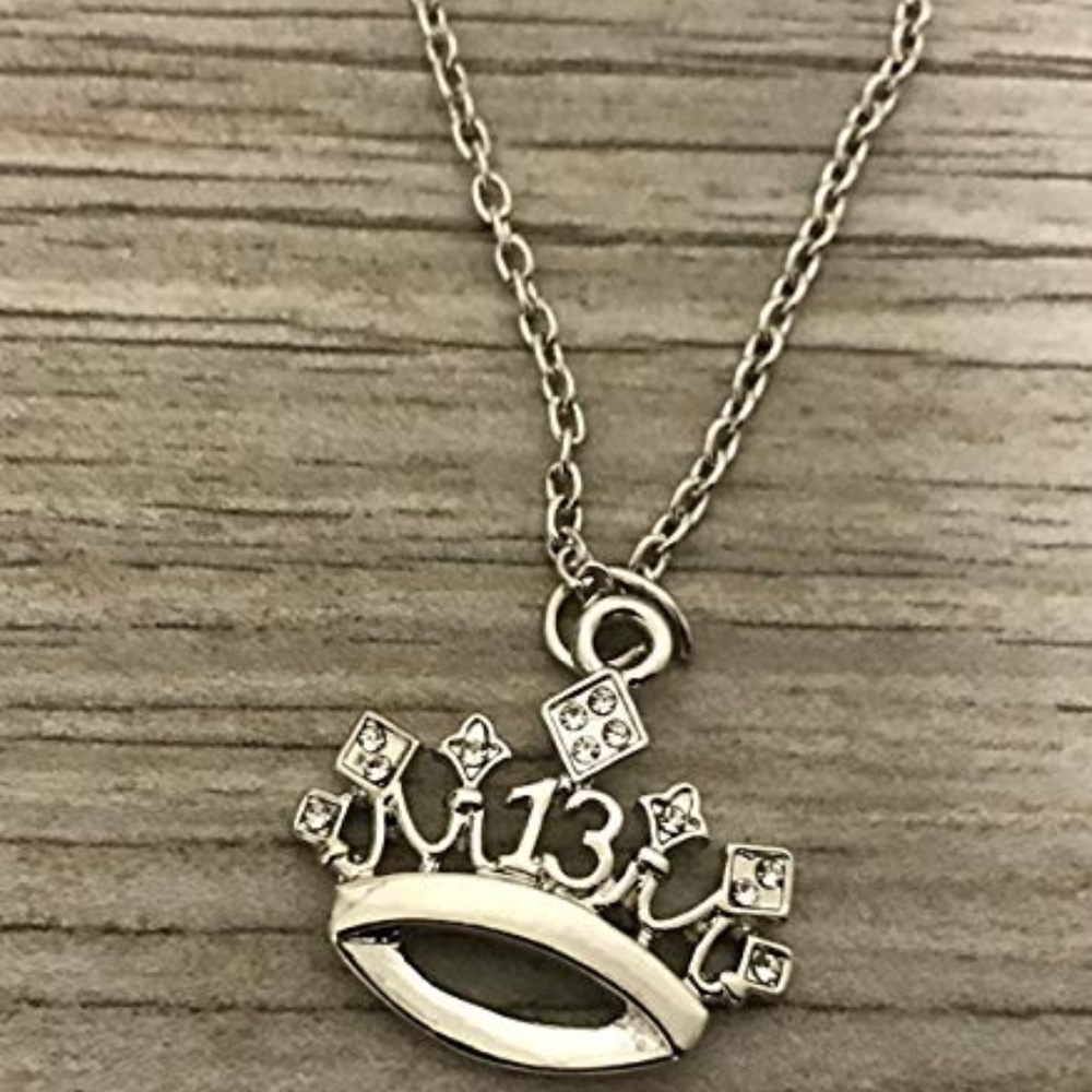 13th Birthday Charm Necklace- Girls Thirteenth